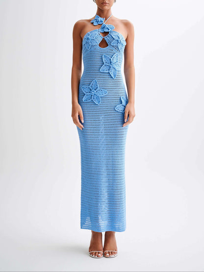 Kyla Floral Crochet Maxi Dress