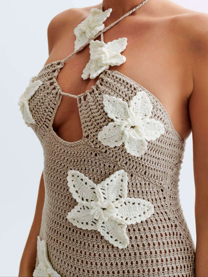 Kyla Floral Crochet Maxi Dress