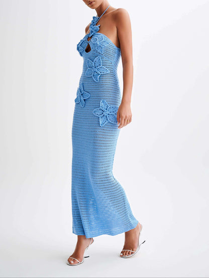 Kyla Floral Crochet Maxi Dress