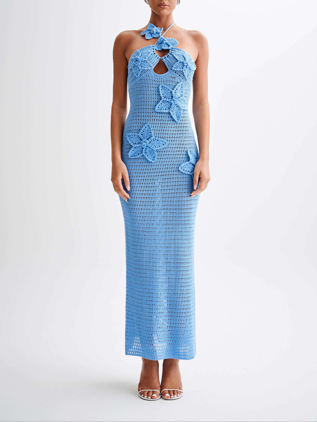 Kyla Floral Crochet Maxi Dress