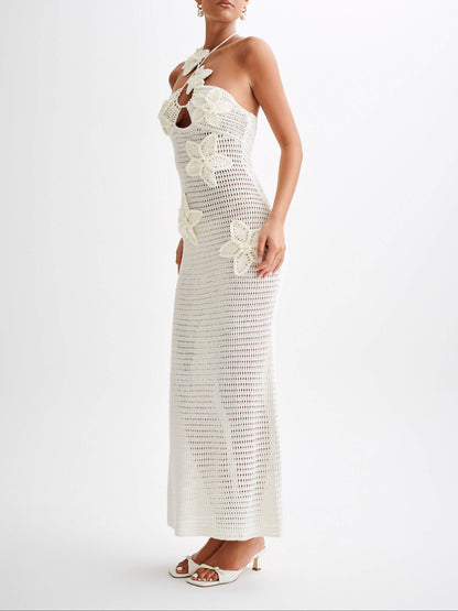 Kyla Floral Crochet Maxi Dress