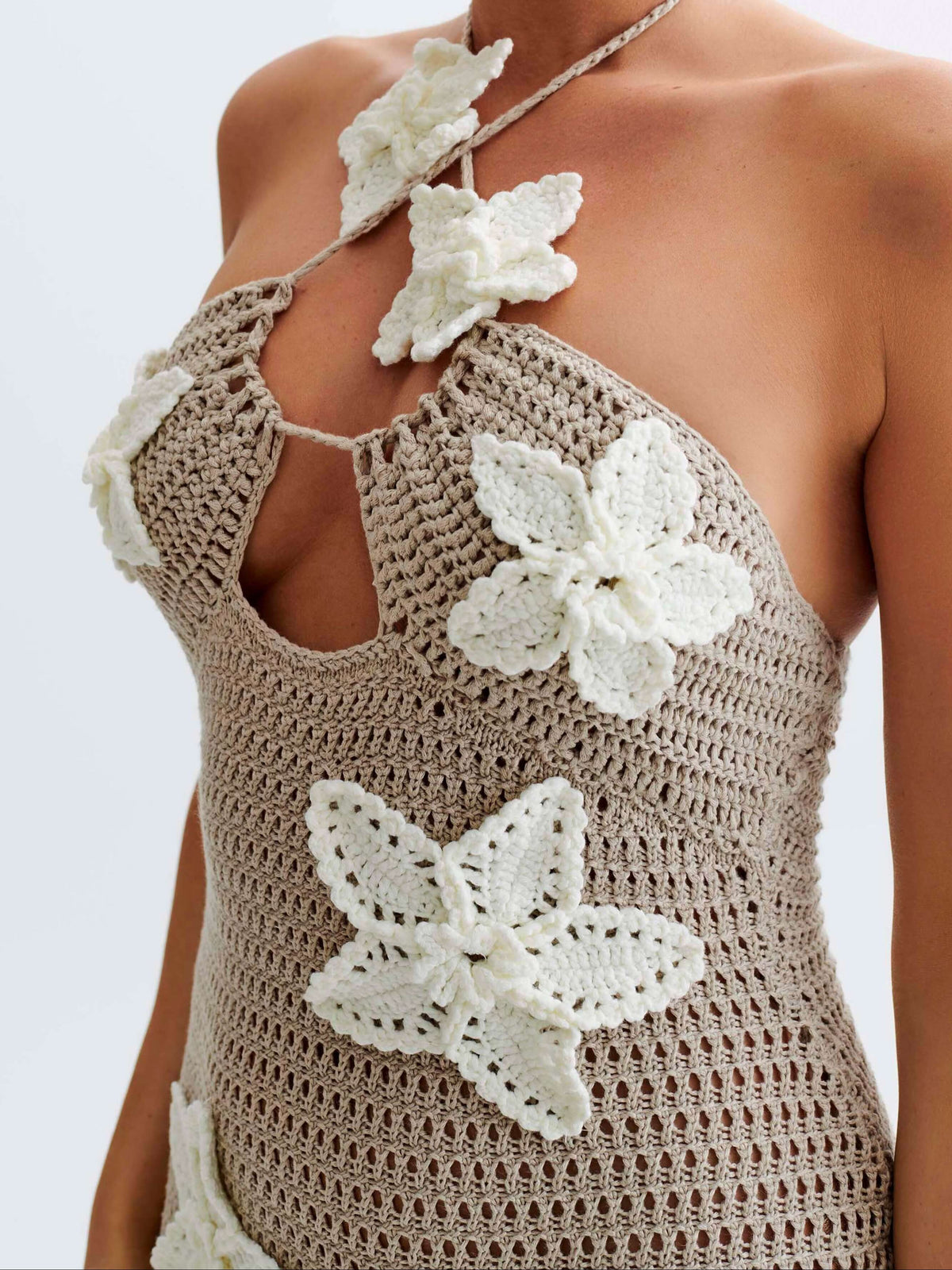 Kyla Floral Crochet Maxi Dress