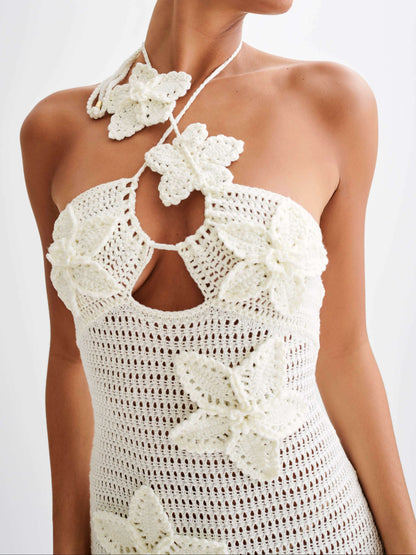 Kyla Floral Crochet Maxi Dress