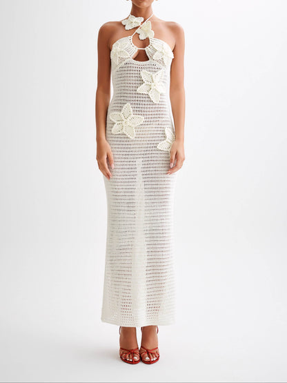 Kyla Floral Crochet Maxi Dress