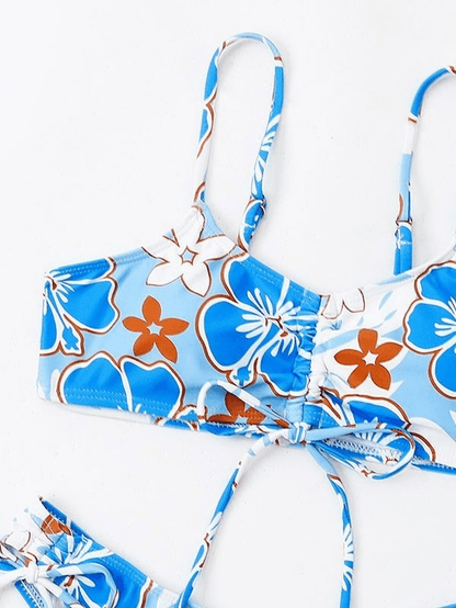 Lace Front Skimpy Bikini Set