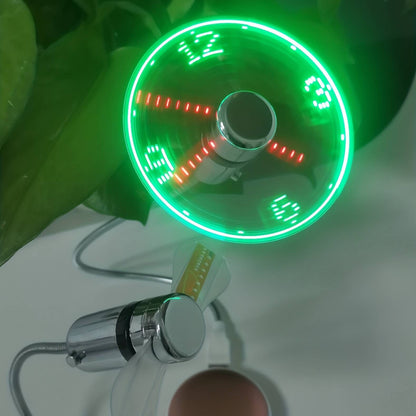 LED Clock Fan