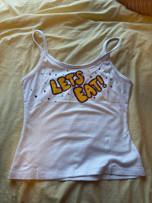 'Let’s Eat' Graphic Cami Top