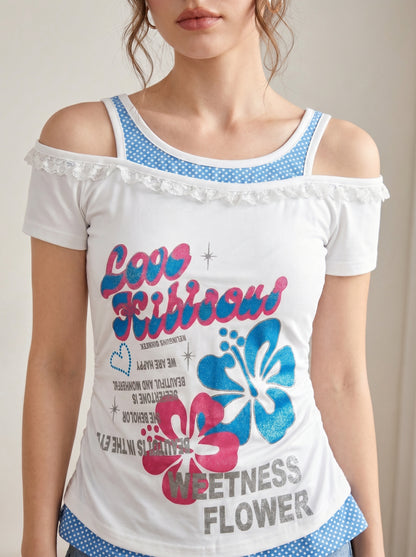 "Love Hibiscus" Weetness Flower Top