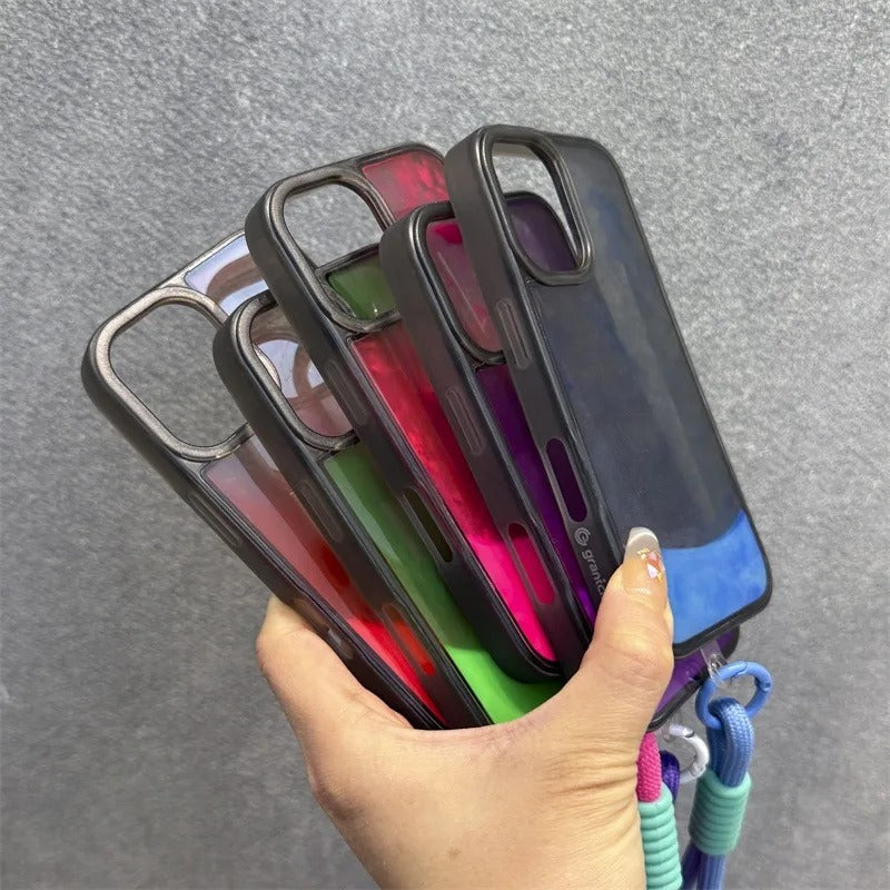 Luminous Neon Quicksand iPhone Case