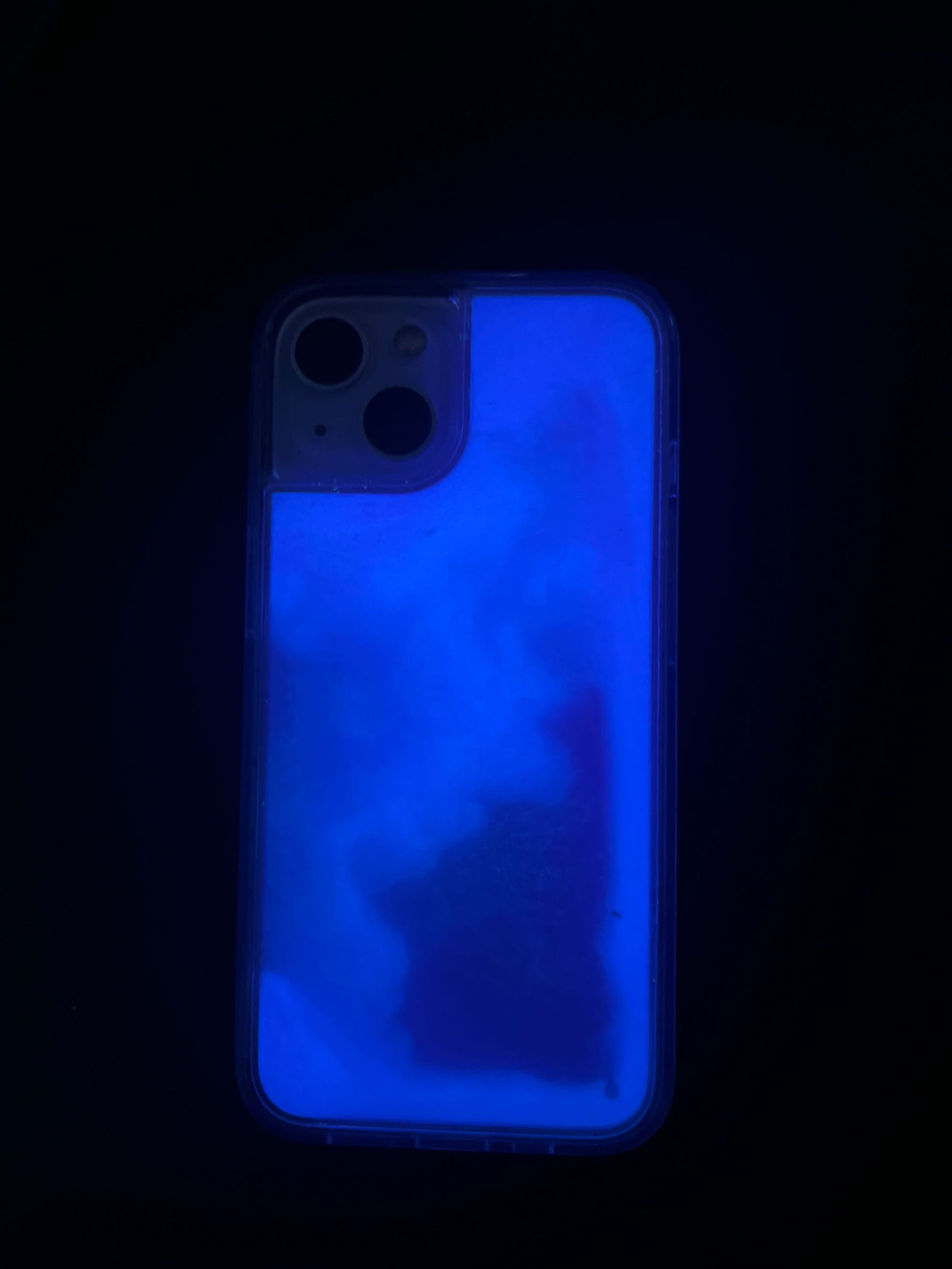 Luminous Neon Quicksand iPhone Case