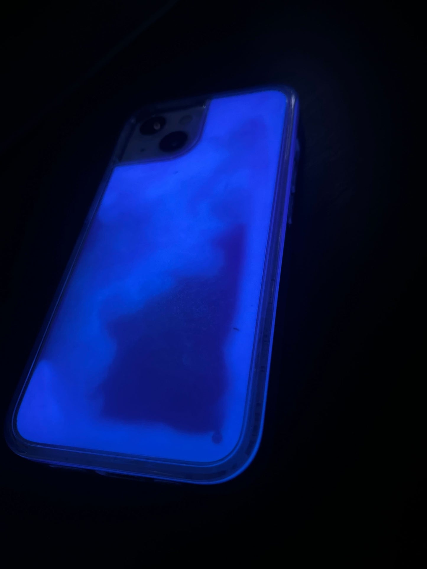 Luminous Neon Quicksand iPhone Case