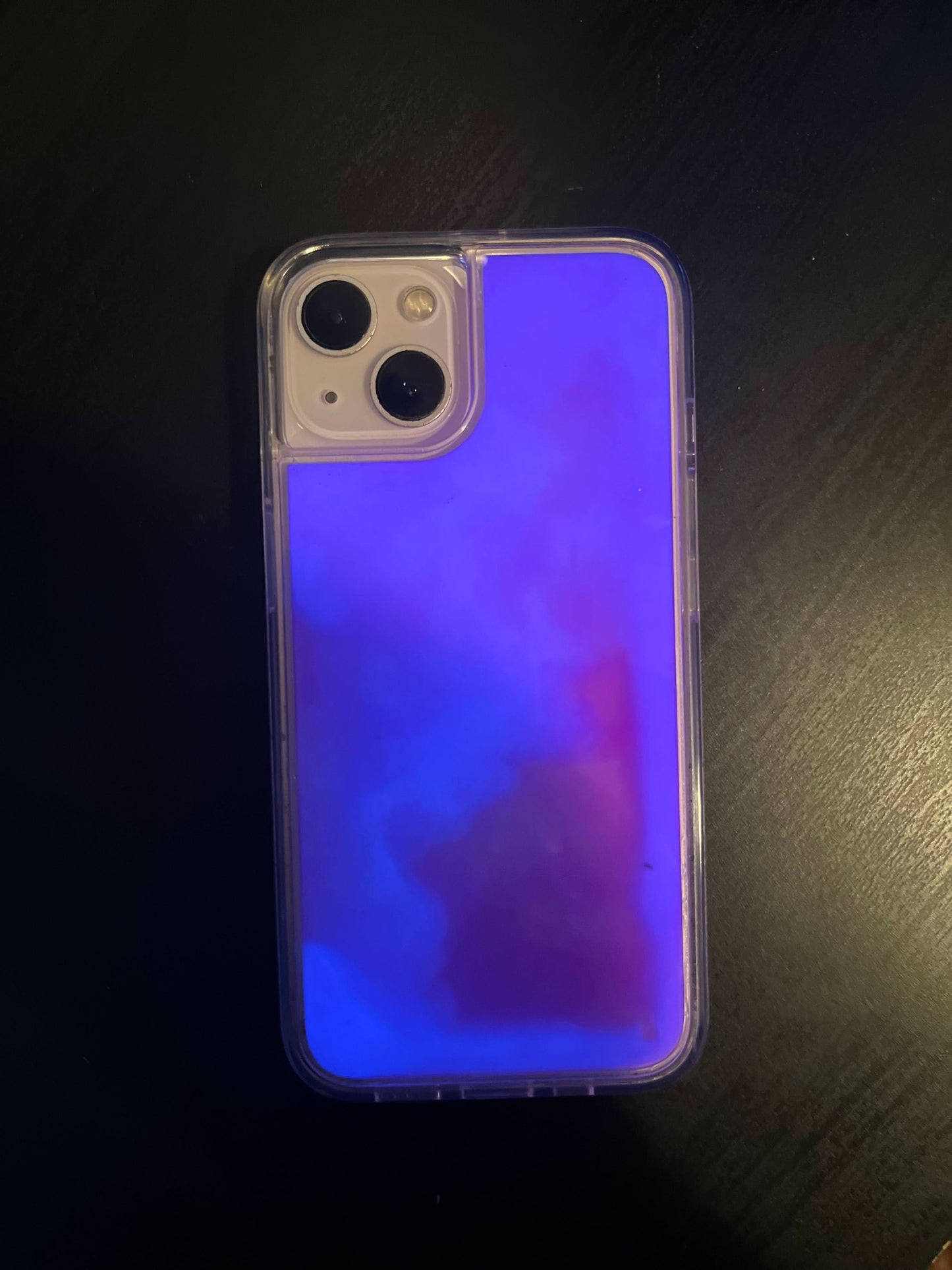 Luminous Neon Quicksand iPhone Case