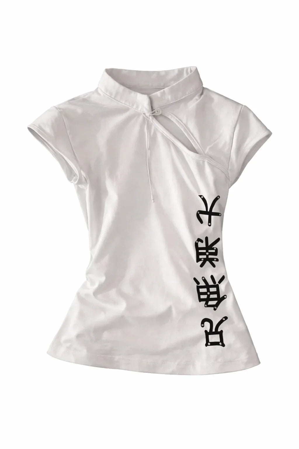 Mandarin Girl Fitted Top
