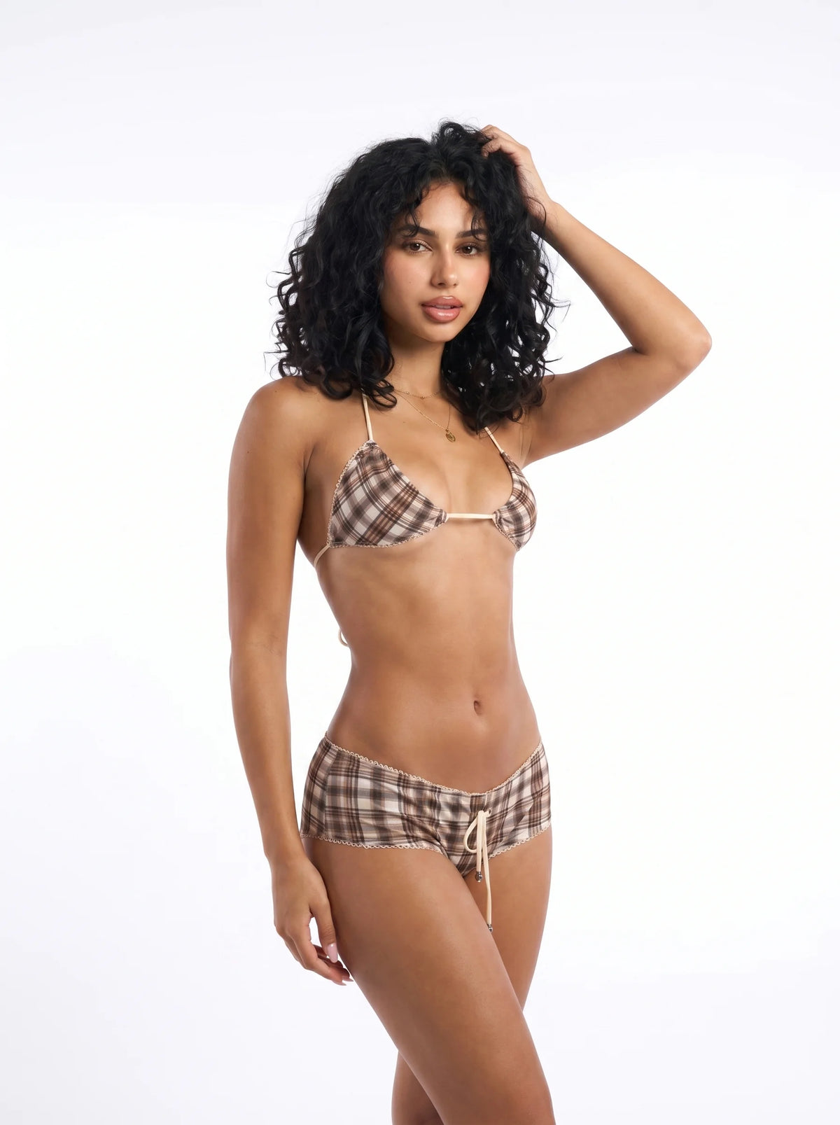 Maple Plaid Bikini Set