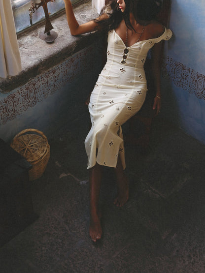 Maria In Leite Midi Dress