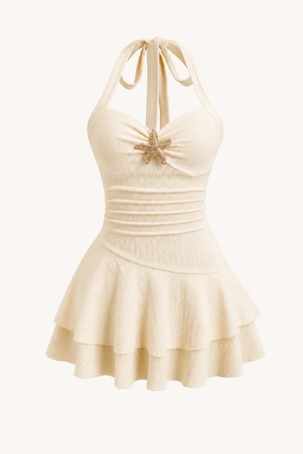 Marina Starfish Halter Mini Dress
