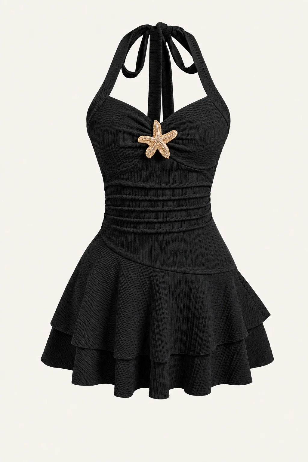 Marina Starfish Halter Mini Dress