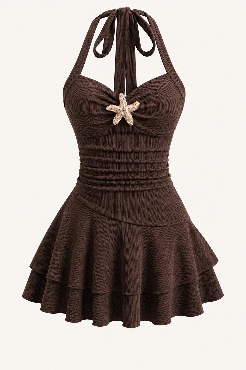 Marina Starfish Halter Mini Dress