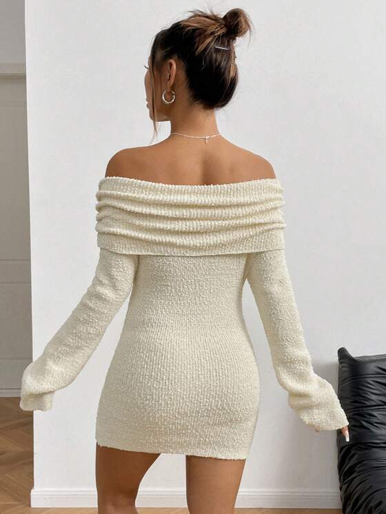 Marisol Off-Shoulder Sweater Dress