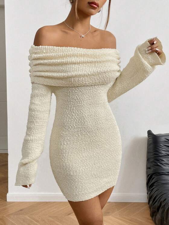 Marisol Off-Shoulder Sweater Dress