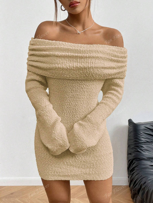 Marisol Off-Shoulder Sweater Dress