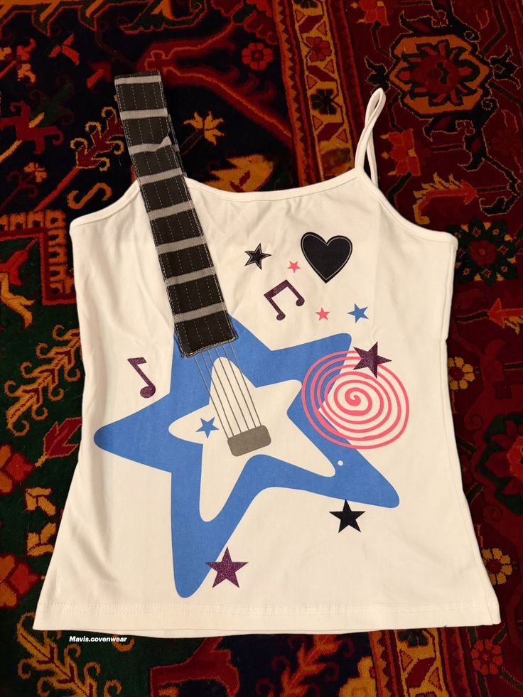 Guitar Music Graphic Camisole Top