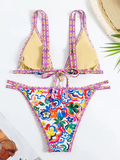 Mediterranean Mosaic Triangle Bikini