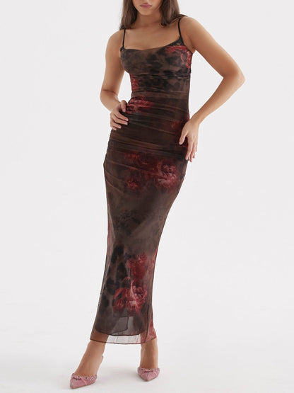 'Nalini' Printed Maxi Dress