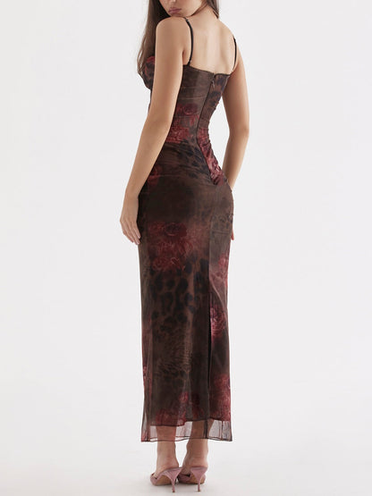 'Nalini' Printed Maxi Dress