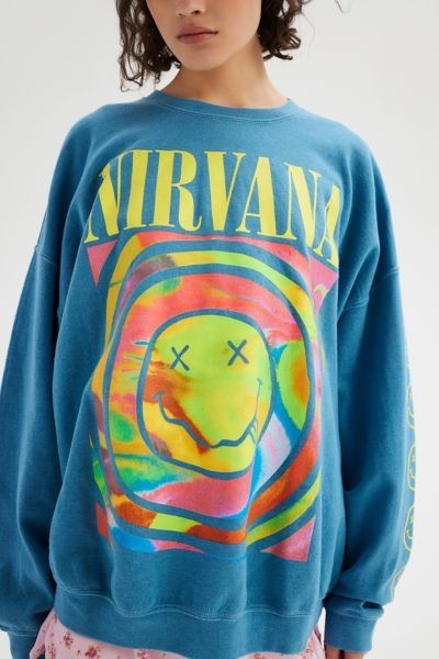 Nirvana Smiley Face Sweatshirt