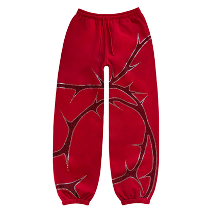 Thorn Rhinestone Sweatpants