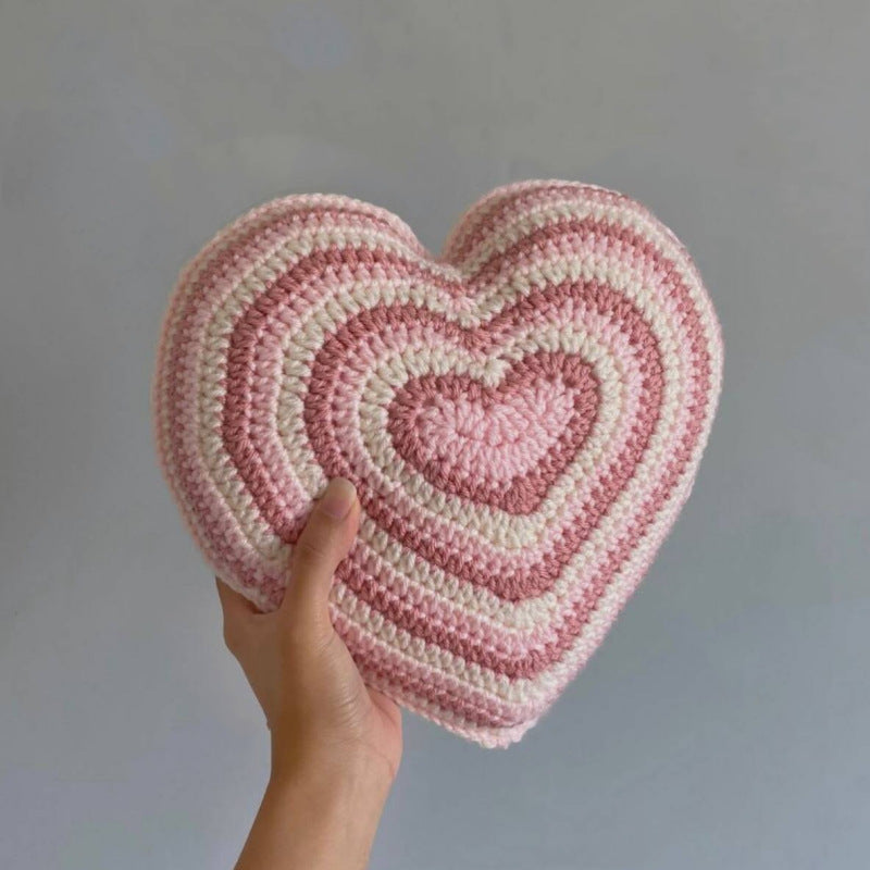 Heart Crochet Pillow