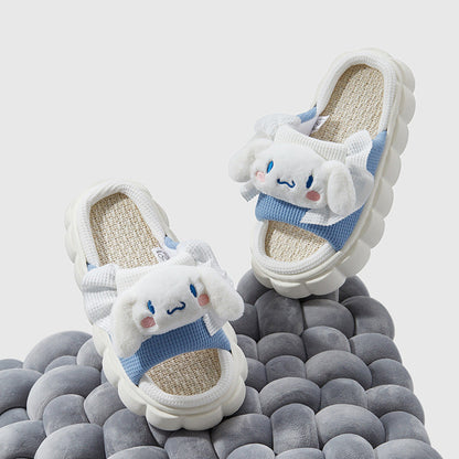 Sanrio Linen Thick Slippers