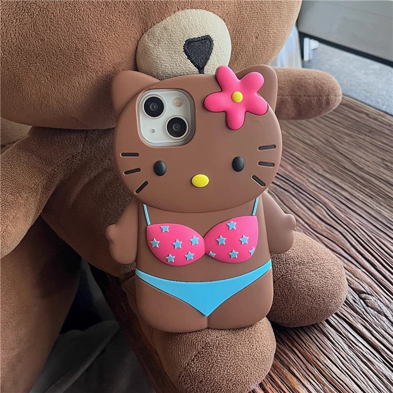 Hello Kitty Wearing Bikini iPhone Case