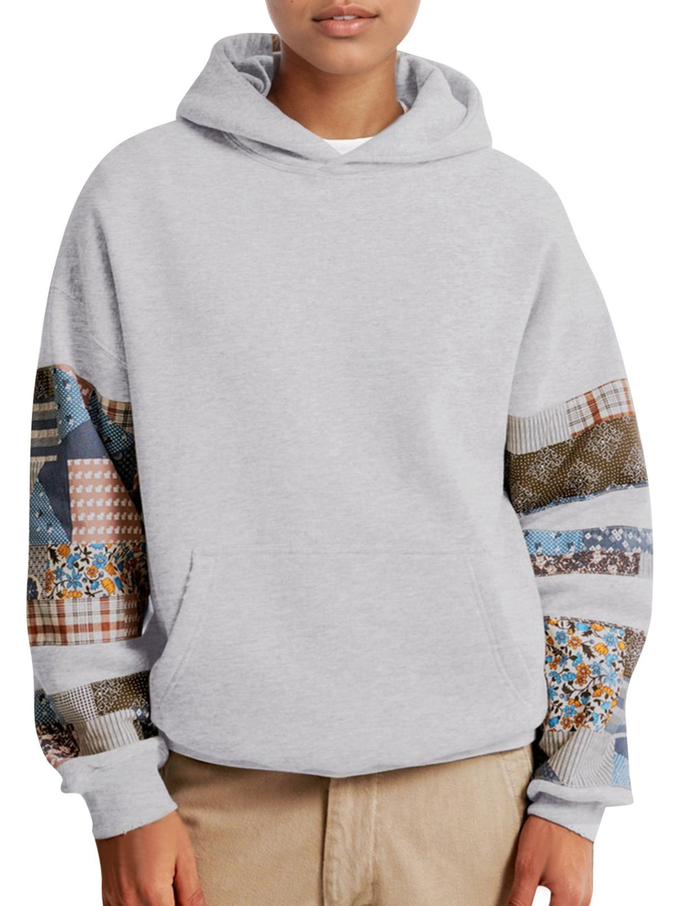 Abercrombie & Fitch Patchwork Popover Hoodie – Luxandluxy