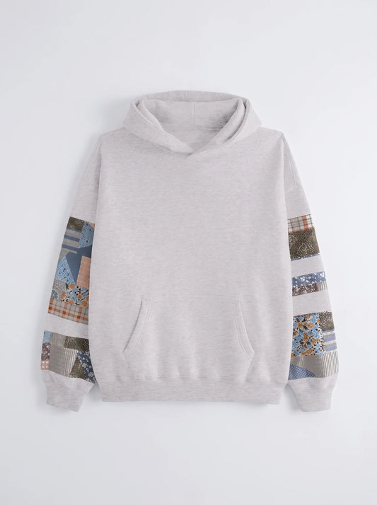 Patchwork Popover Hoodie