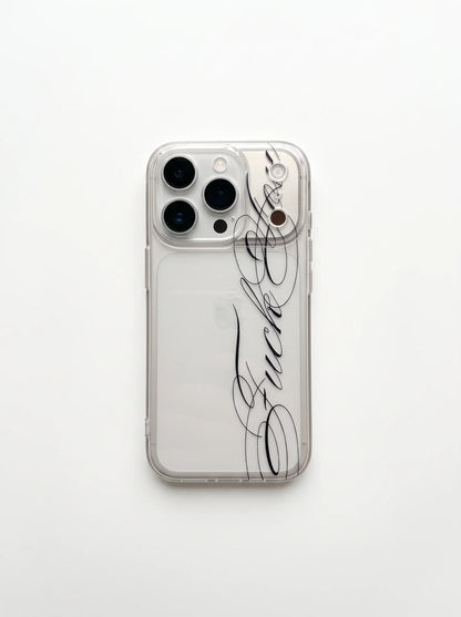 Cursive Text F-U Case