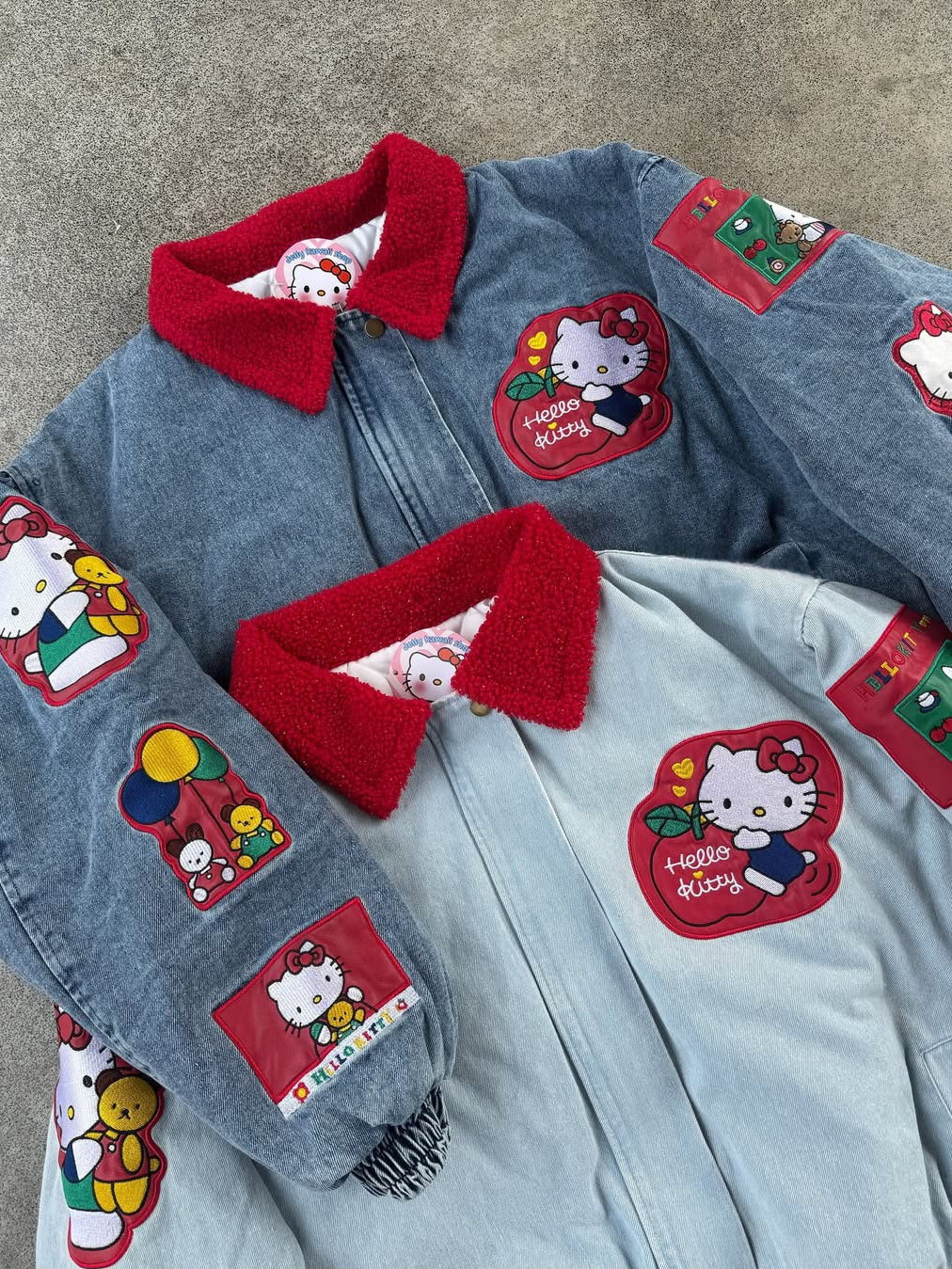 Hello Kitty "Fruit Party" Denim Bomber Jacket