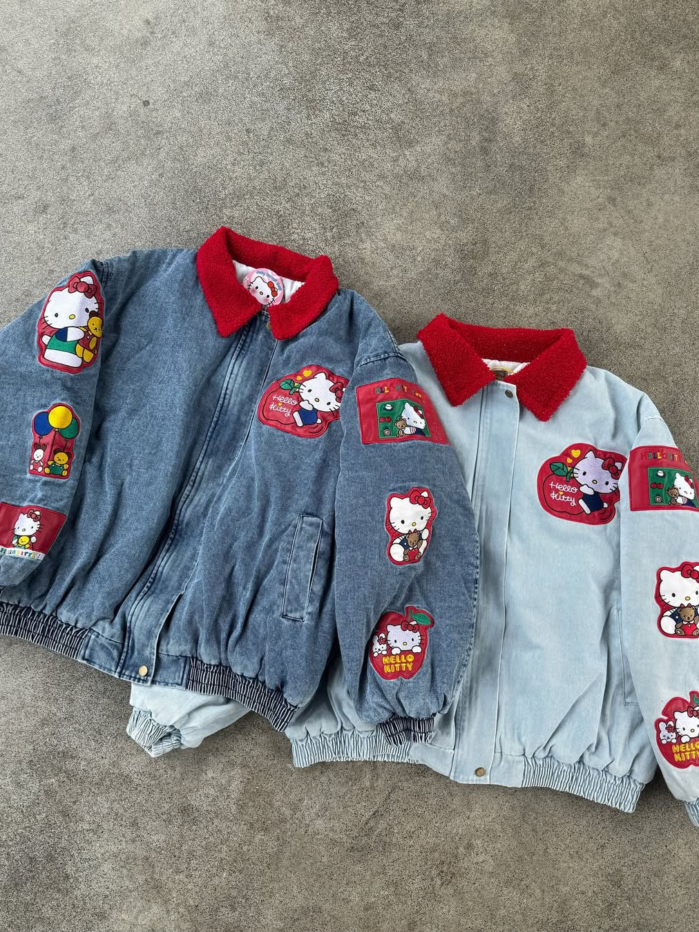 Hello Kitty "Fruit Party" Denim Bomber Jacket