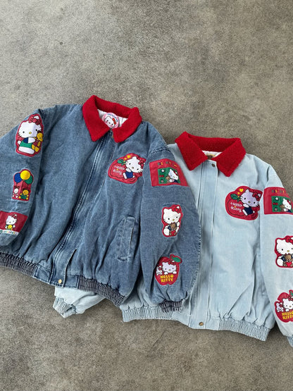 Hello Kitty "Fruit Party" Denim Bomber Jacket