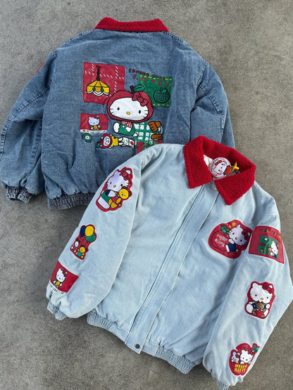 Hello Kitty "Fruit Party" Denim Bomber Jacket