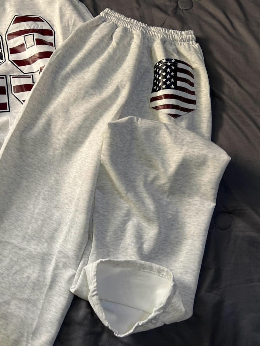 American Flag Back Pocket Sweatpants