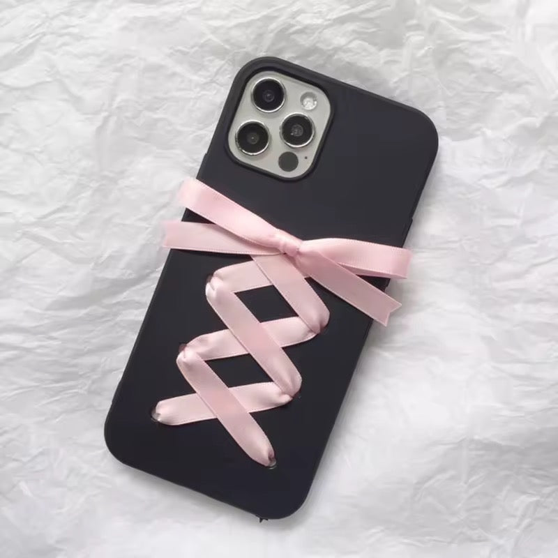 Pink Ribbon Corset iPhone Case
