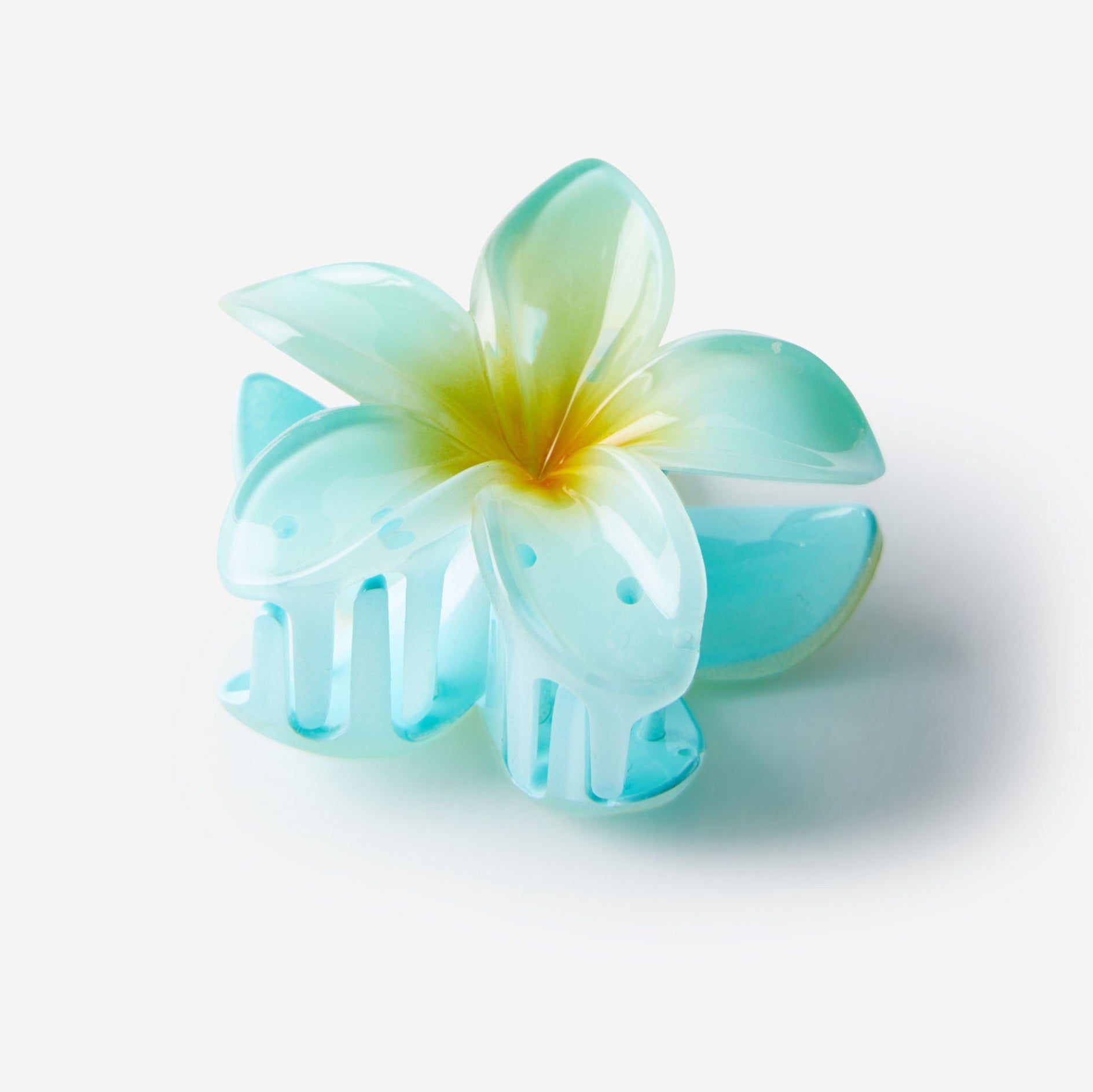 Plumeria Hair Claw Clips