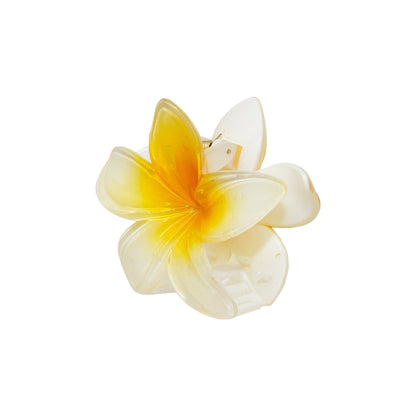 Plumeria Hair Claw Clips