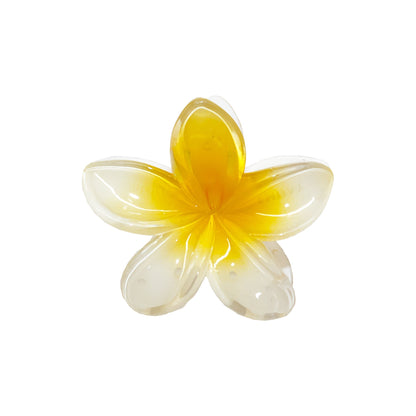 Plumeria Hair Claw Clips