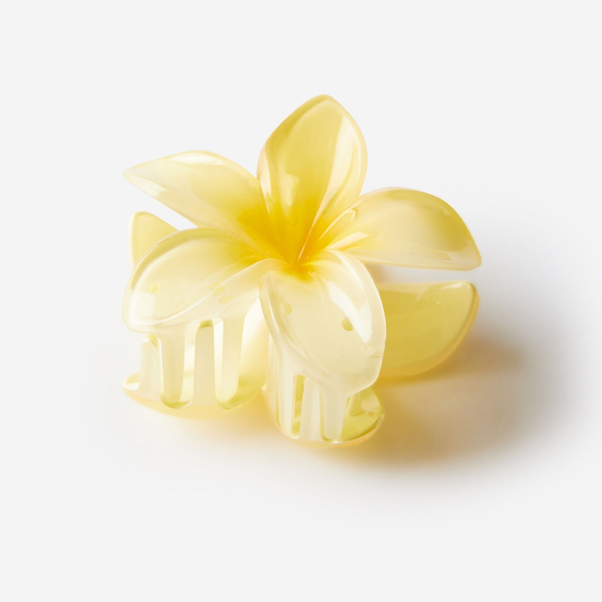 Plumeria Hair Claw Clips