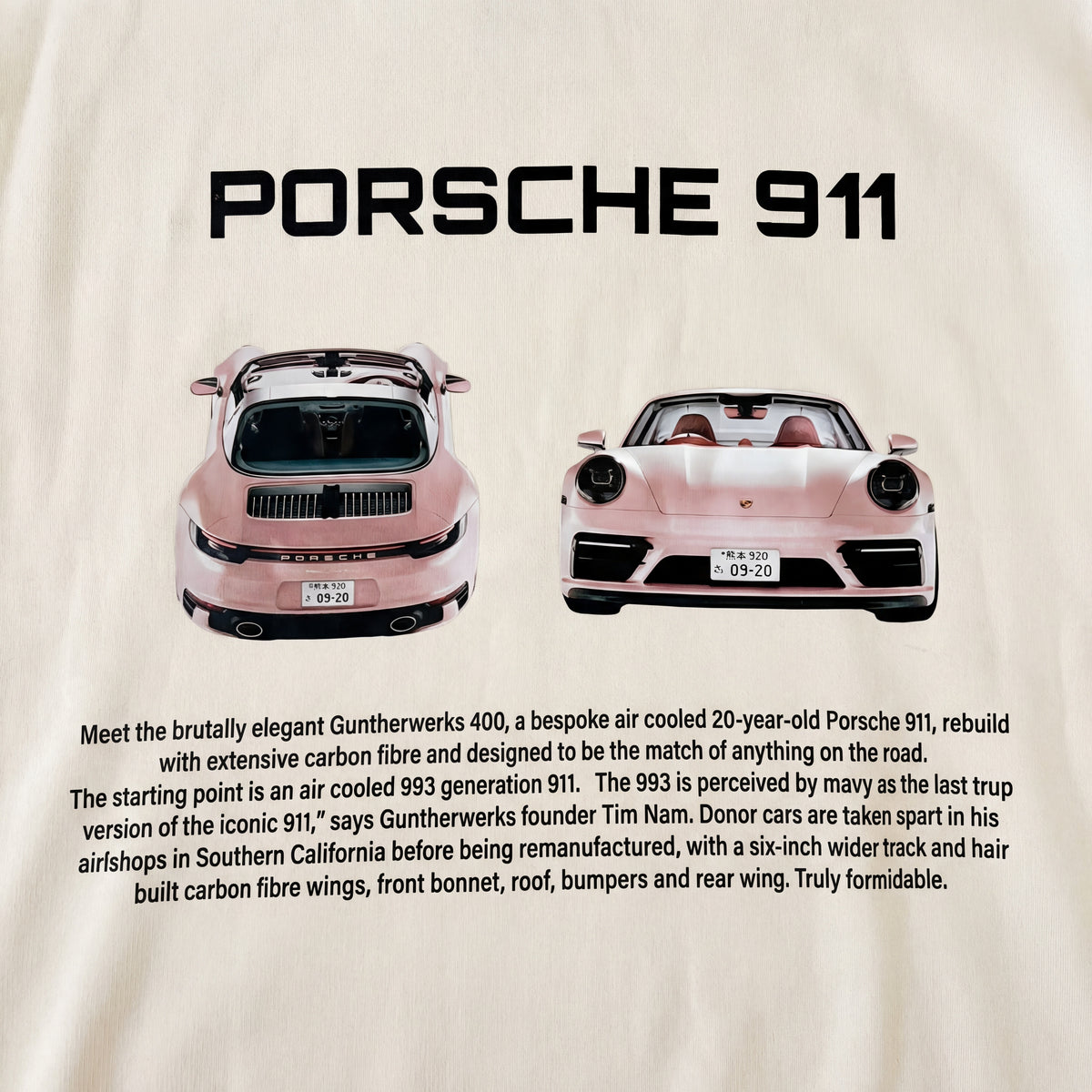 "Porsche 911" Oversized Hoodie
