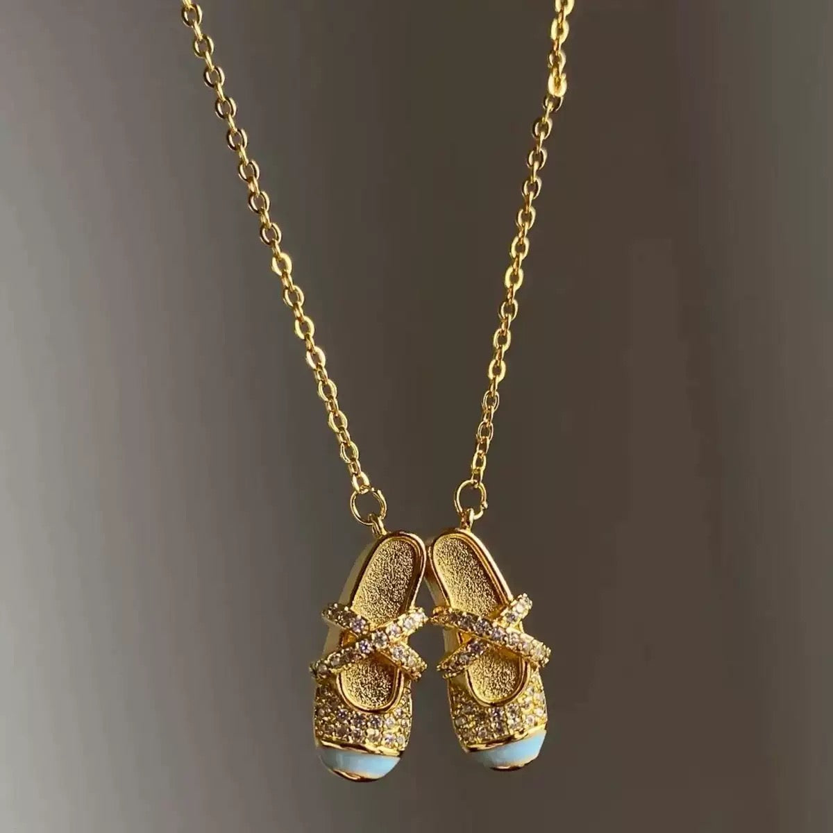 Prima Ballerina Pointe Shoes Necklace