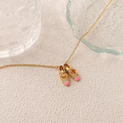 Prima Ballerina Pointe Shoes Necklace